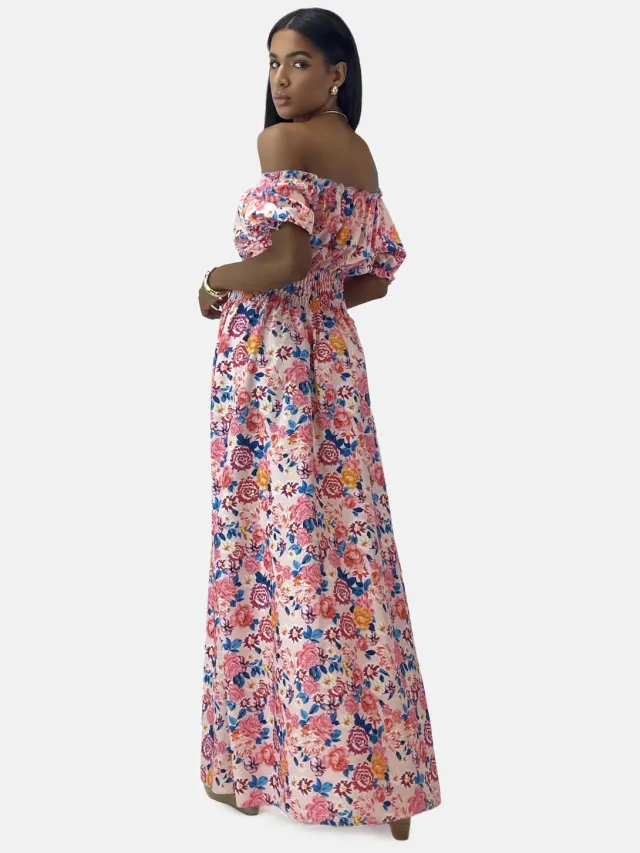 Elara Maxi Kleid Rosa