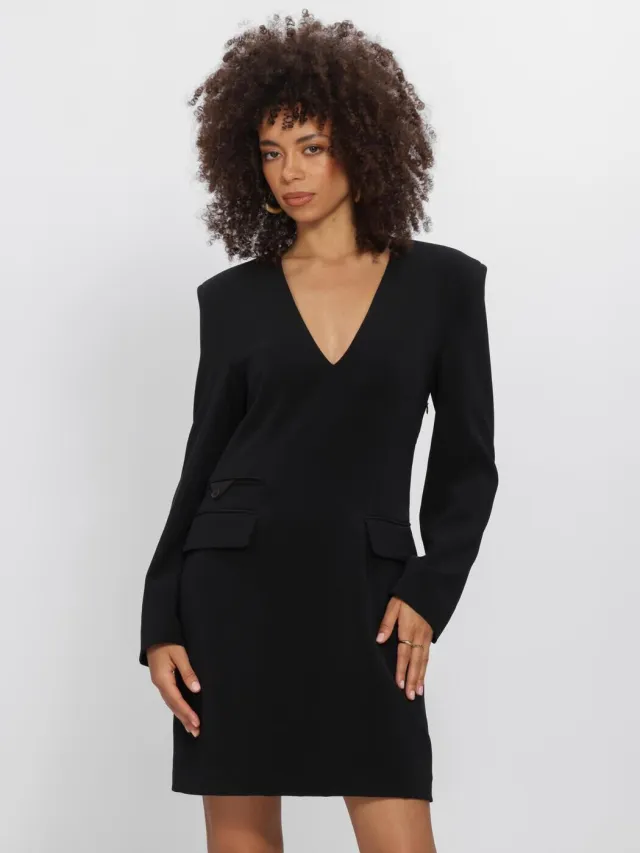 DANTE6 Dames Jurken Avril Blazer Dress - Zwart