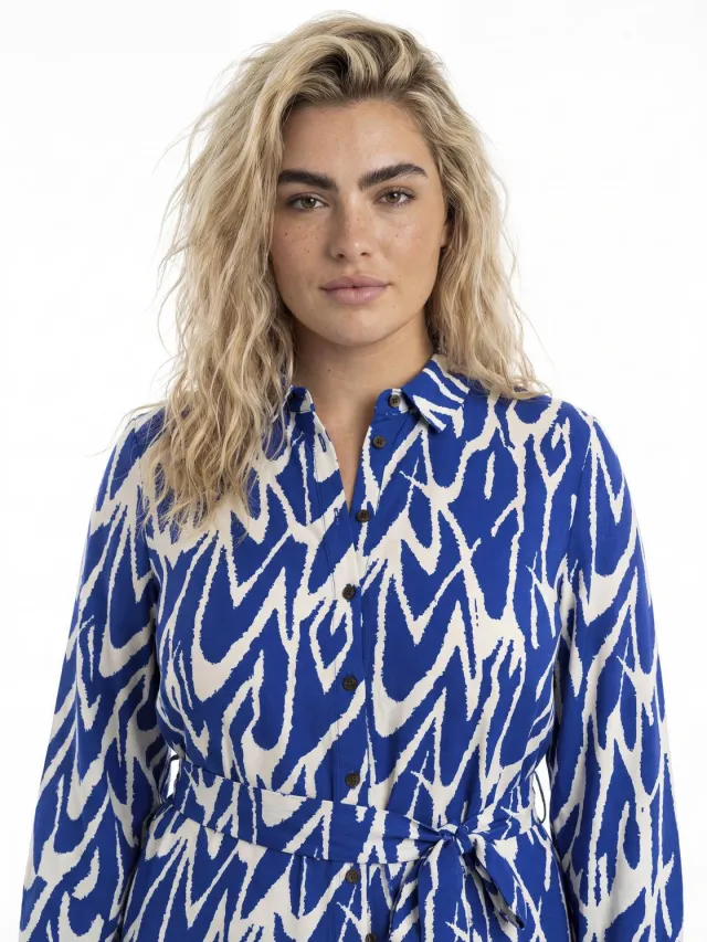 Only Carmakoma blousejurk blauw, foto 6