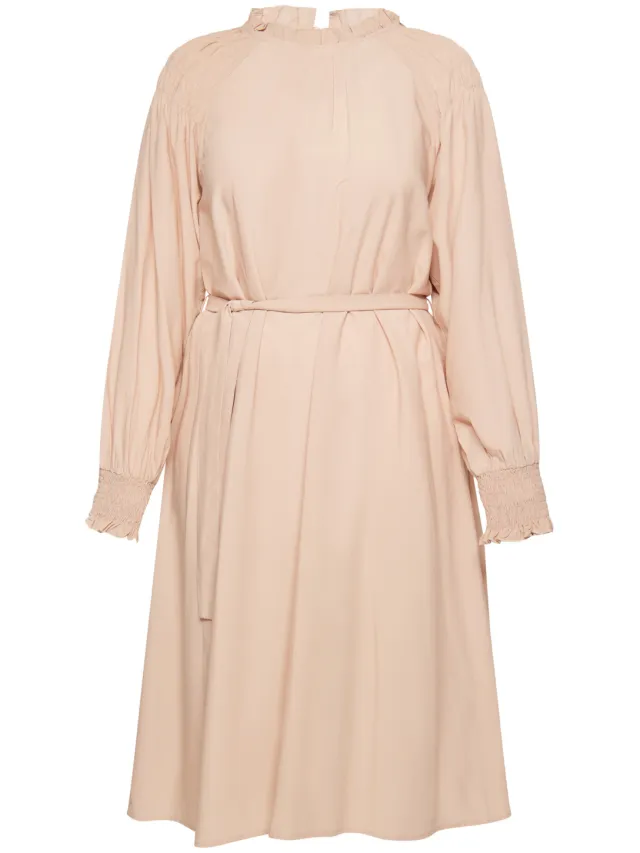 Usha midi-jurk nowles Dames Roze Beige, foto 2