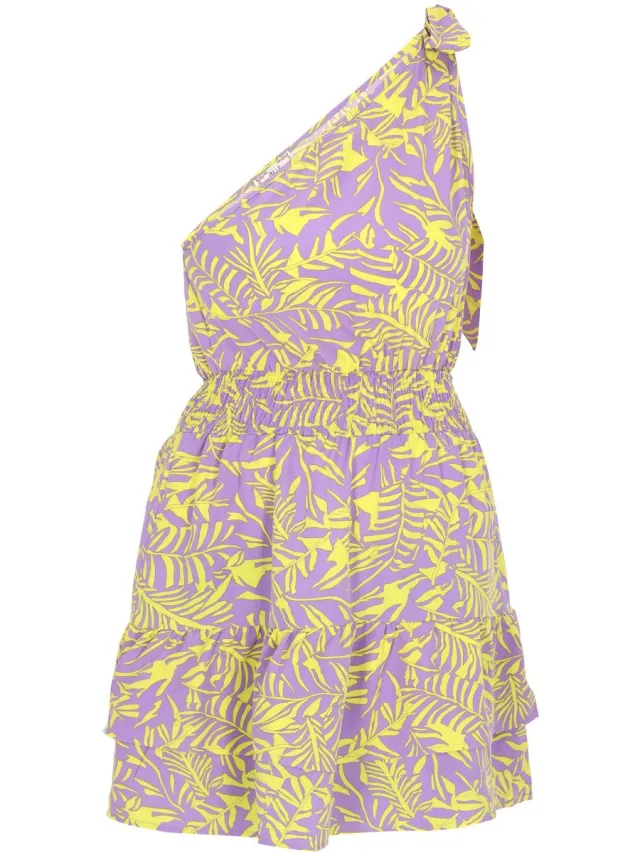 aleida jurk violet veelkleurig