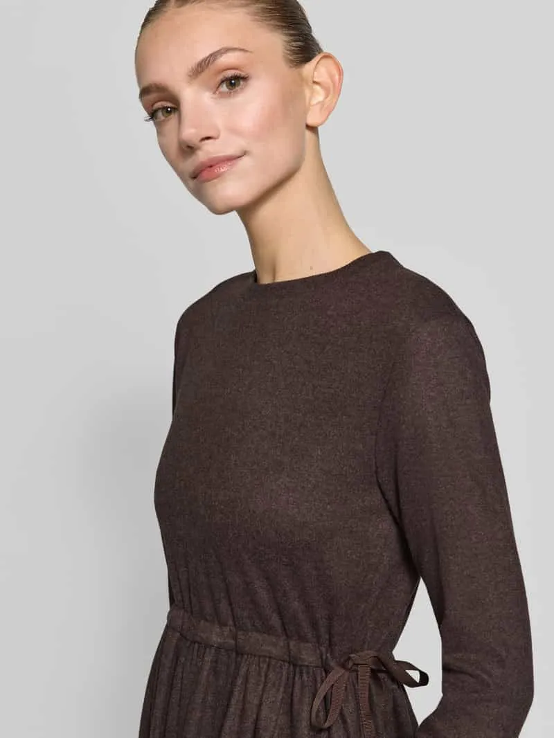Max Mara fit and flare vrijetijdsjurk van viscosemix model 'VETTURA' middenbruin, foto 5