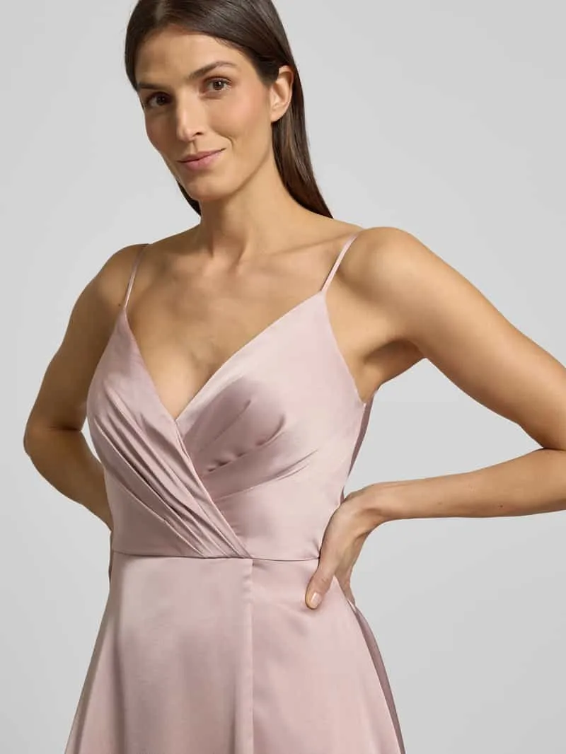 LUXUAR FASHION Avondjurk in wikkellook lila, foto 5