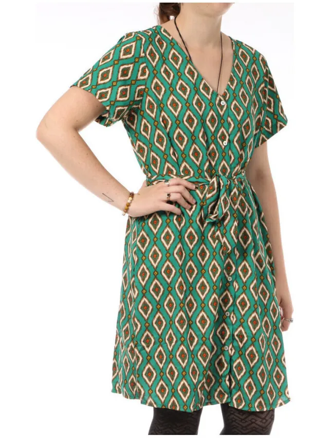 Only Korte Jurk Only Leah Groen