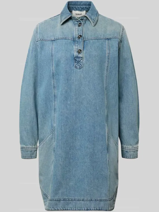 BA&SH Denimjurk met knoopsluiting model 'TONA', foto 2