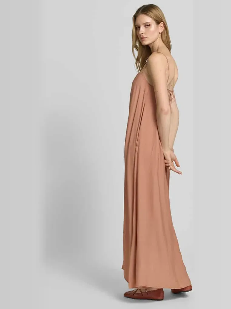 Style Icon Collection maxi-jurk met spaghettibandjes en vierkante hals curated by Anna Schürrle rosé, foto 3