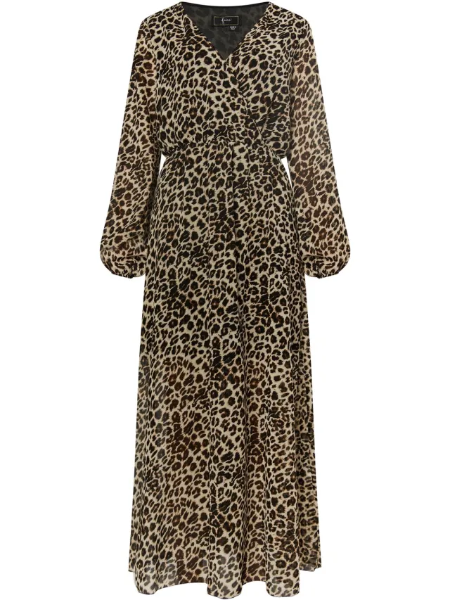 NAEMI Dress Beige Leo