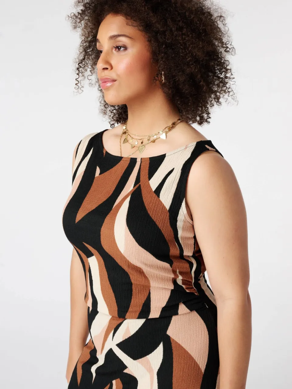 MS Mode midi zomerjurk met print Plus Size - meerkleurig multi, foto 3