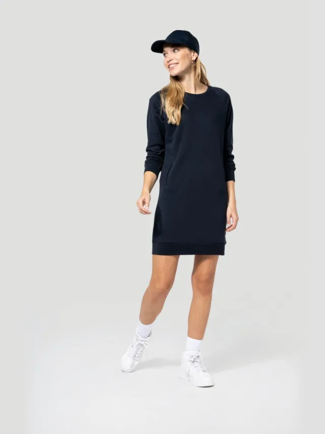 Kariban Jurk Dames XS Kariban Navy 91% Katoen, 9% Polyester