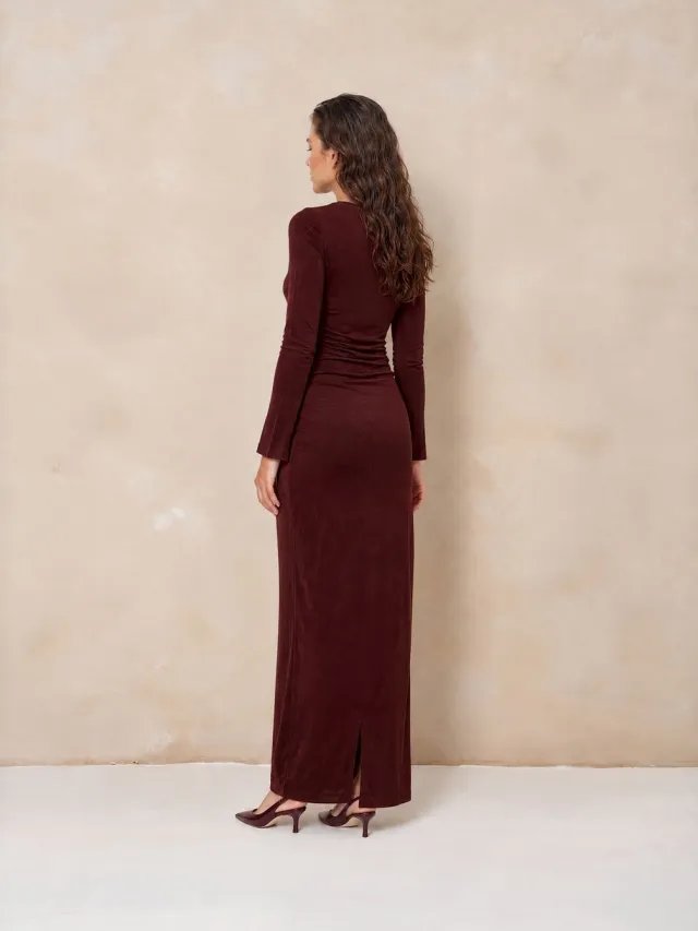 Lofty Manner Dress Kelena - Maxi Bodycon rood
