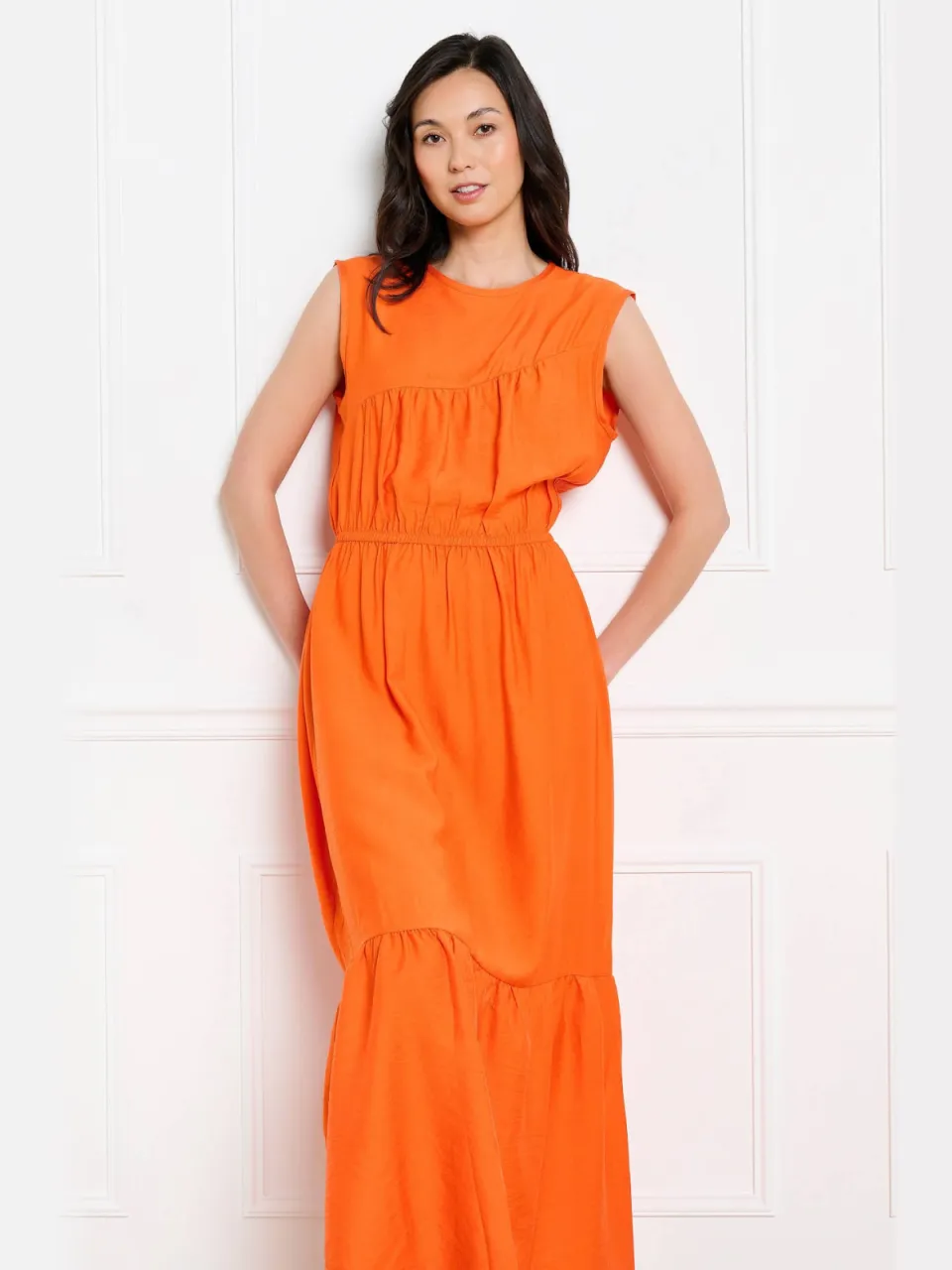 LOLALIZA maxi jurk oranje, foto 2
