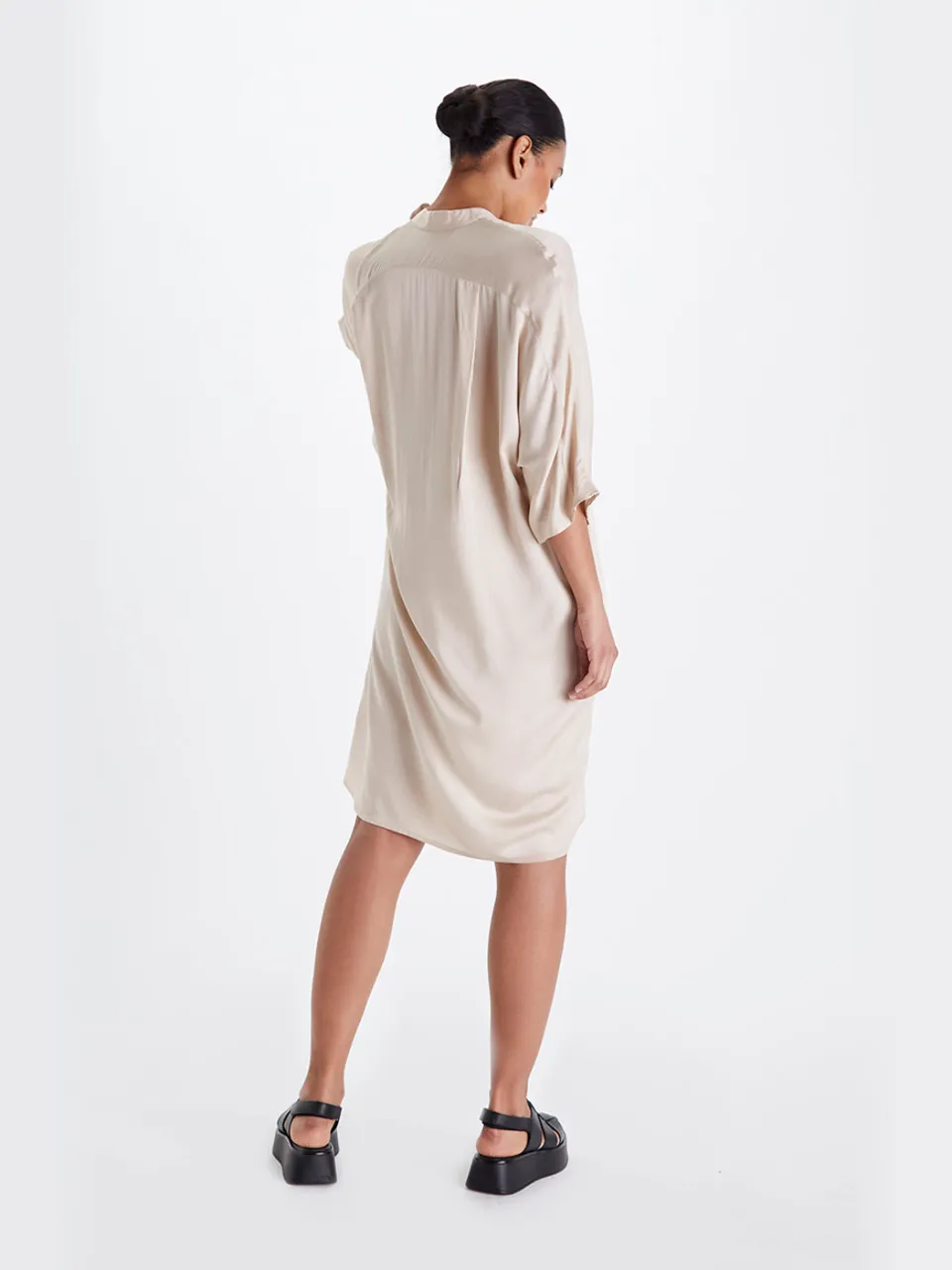 Neu Nomads dames vegan Midi Jurk Kerala Champagne crème, foto 2
