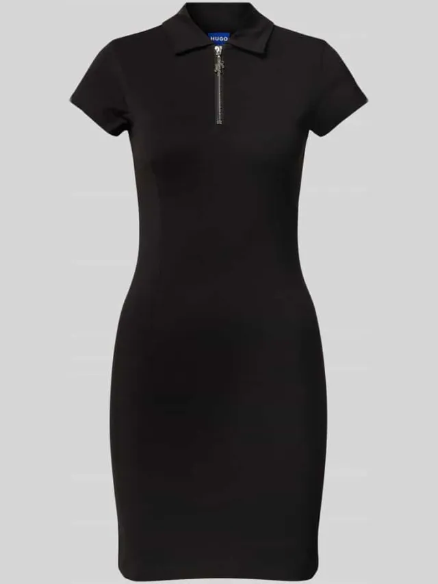 Hugo Mini-jurk met ritssluiting, model 'Nera' zwart, foto 2