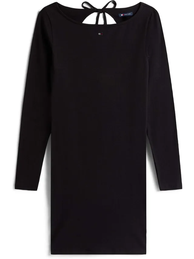 Tommy Jeans Tjw S Flag Bling A-L Jurk - Fashion Wear - Vrouwen Zwart