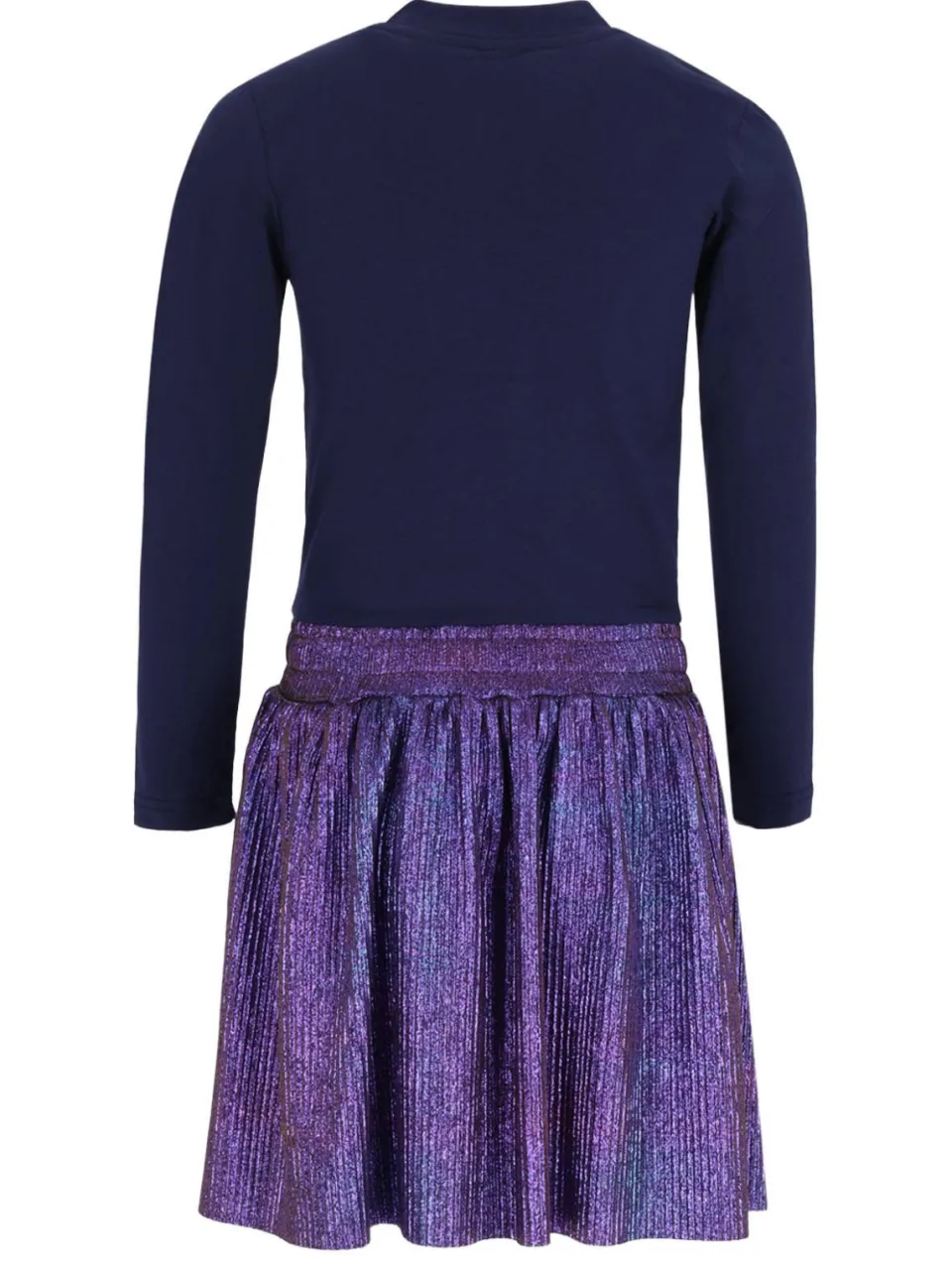 B.Nosy midi jurk donkerblauw/paars, foto 3