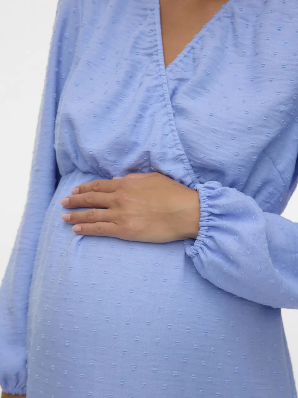 Mamalicious Mllifina zwangerschaps midi jurk blauw, foto 6