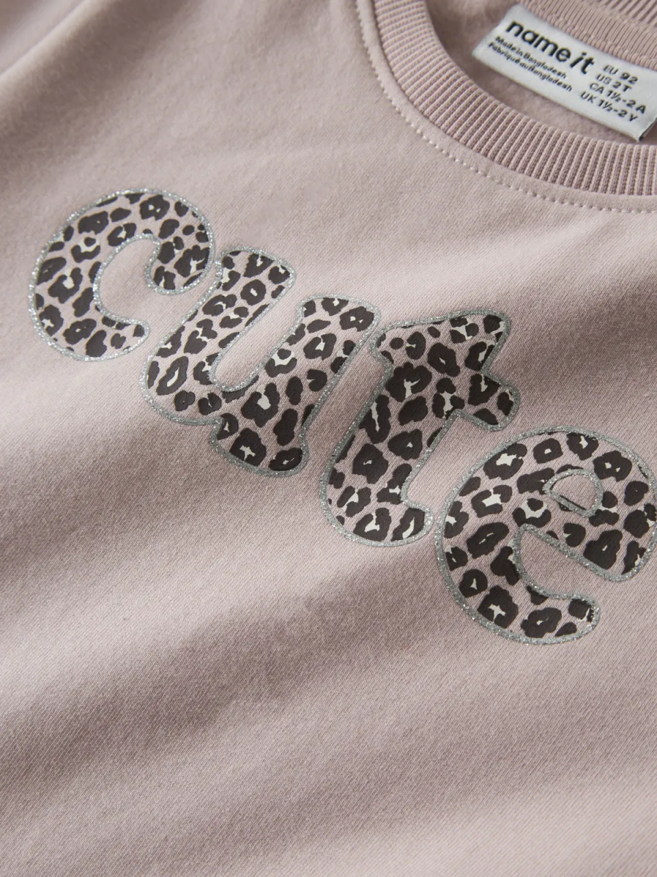 NAME IT MINI midi sweatjurk lichtroze, foto 4