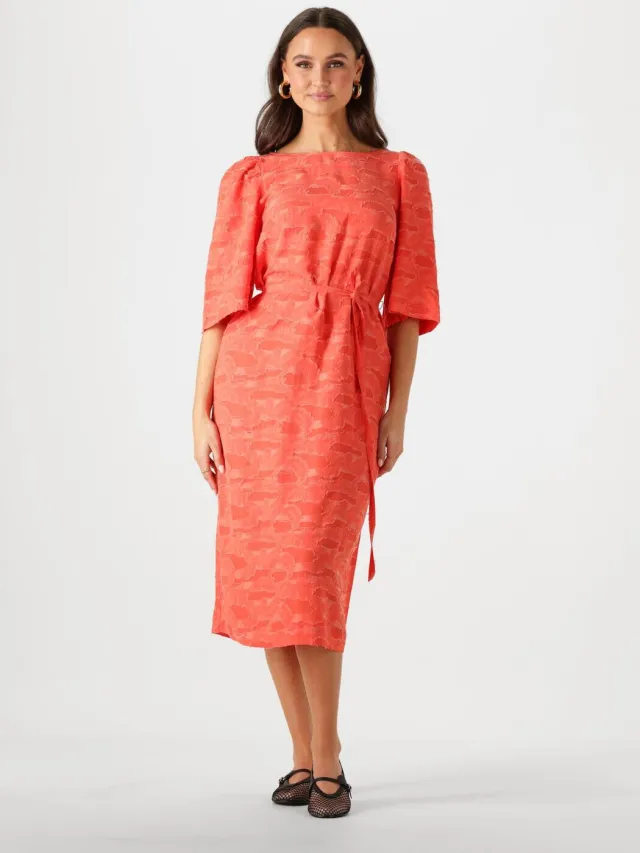Object Dames Jurken Objsuki 3/4 Dress 137 - Oranje