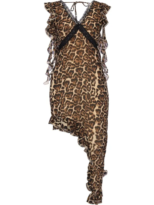 Faina Dress beige black