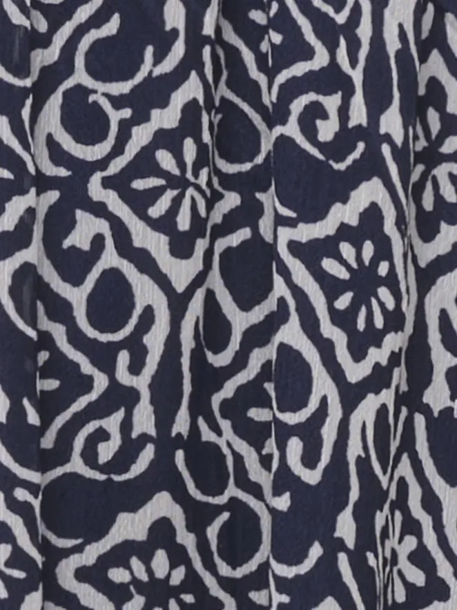 Only zomerjurk donkerblauw donkerblauw / ecru, foto 6