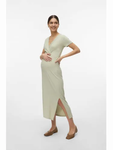Mamalicious MLTRINITY zwangerschapsjurk groen