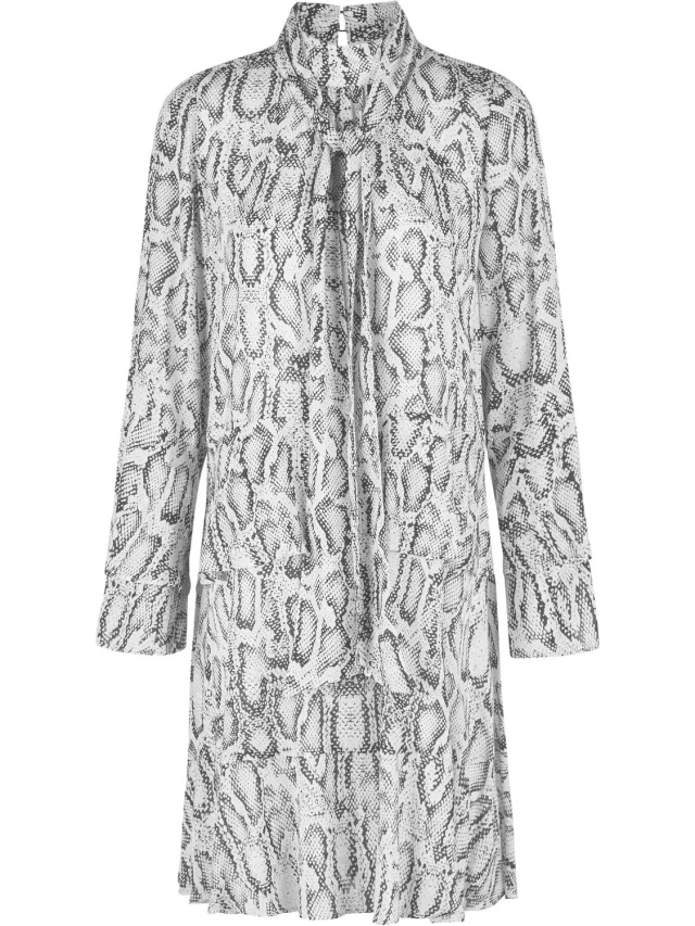 Marc Aurel witte jurk met print