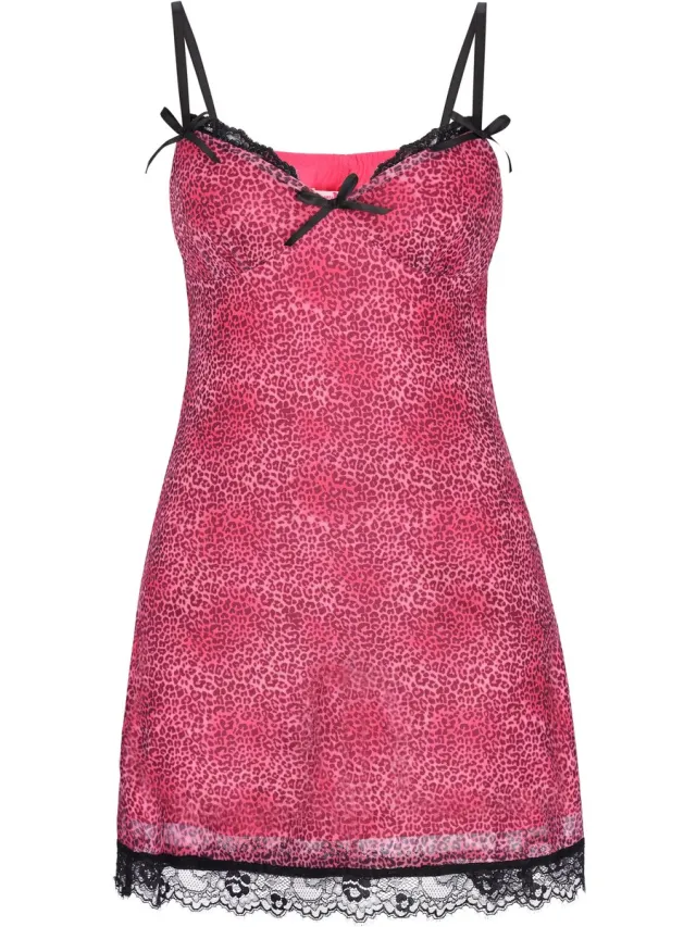 MyMo jurk roze zwart