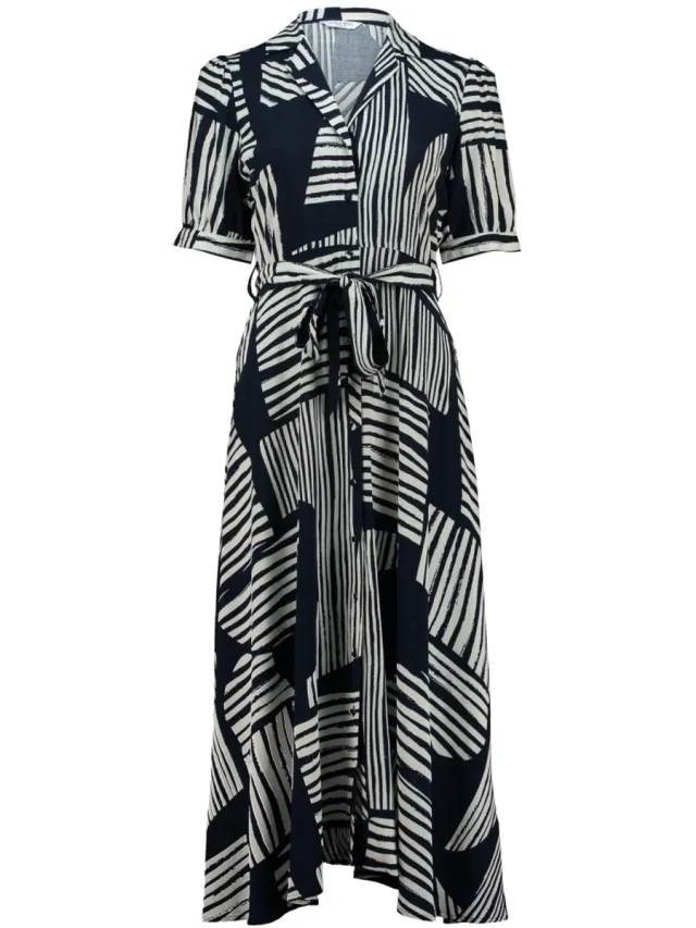 Zabaione zomerjurk voor dames Blauw