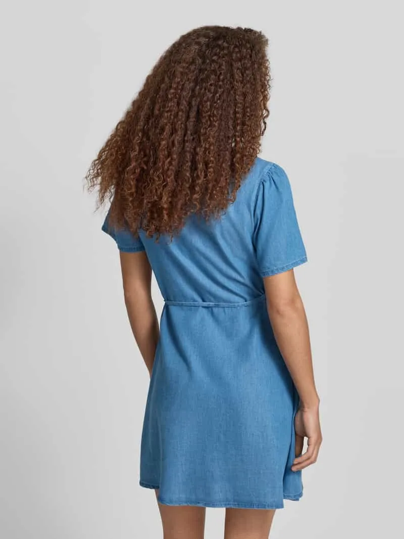 Only Getailleerde spijkerjurk van mix van katoen en lyocell model 'EVIDA-BEA' blauw, foto 3
