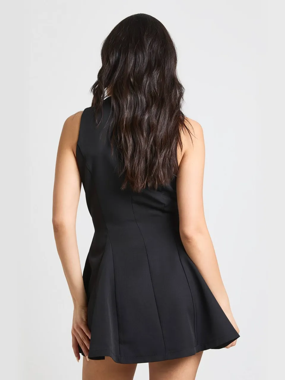 boohoo Dames Getailleerde Blazerjurk Met Fit & Flare Model zwart, foto 2
