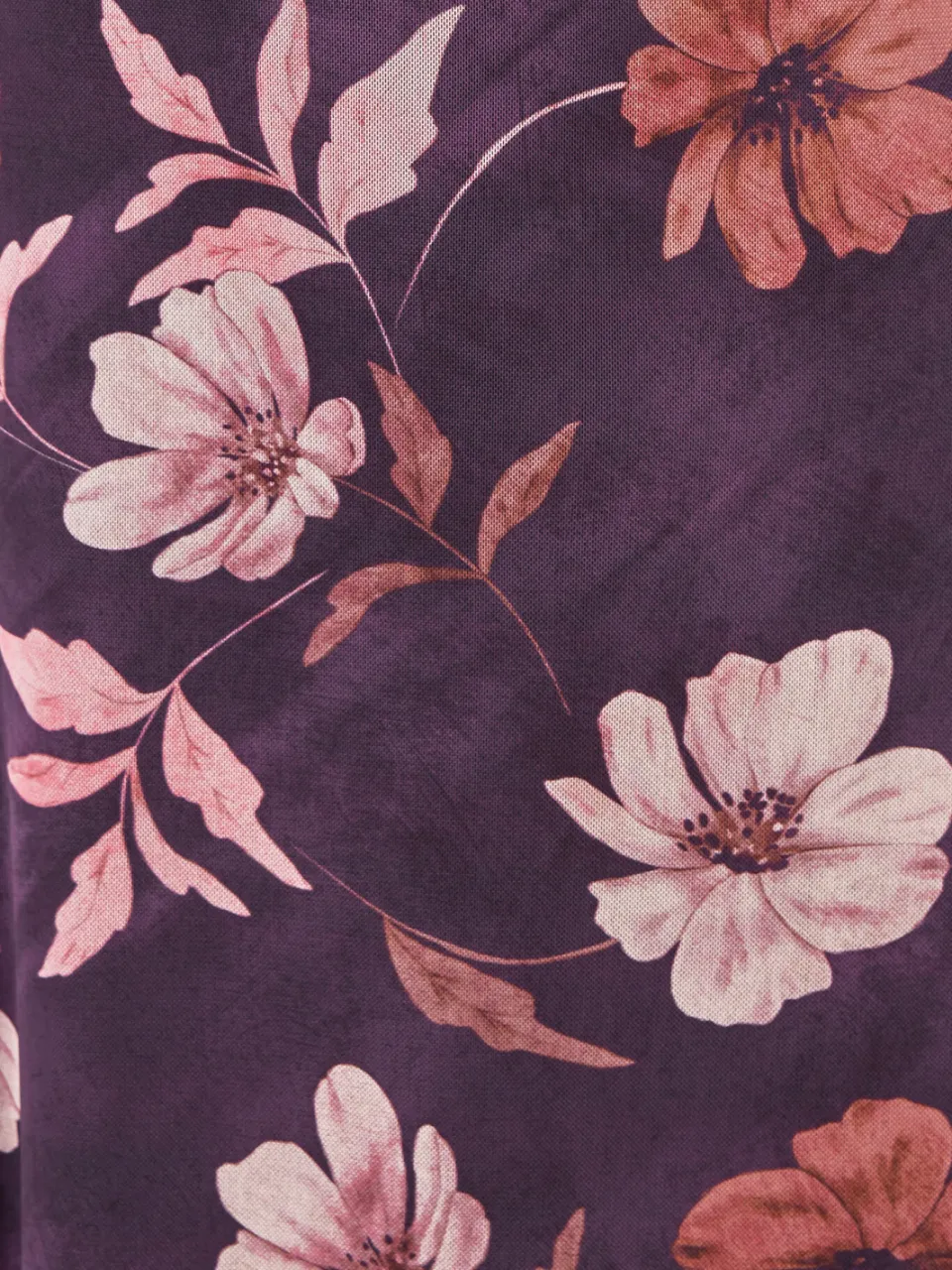 Yours Paarse Bloemen Maxijurk, foto 4