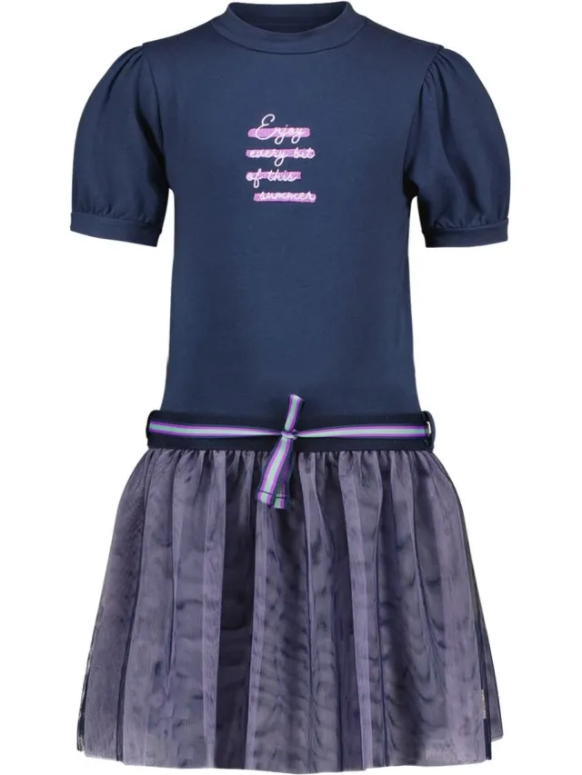 B.Nosy B. Nosy Y402-5820 Meisjes Jurk - navy-152