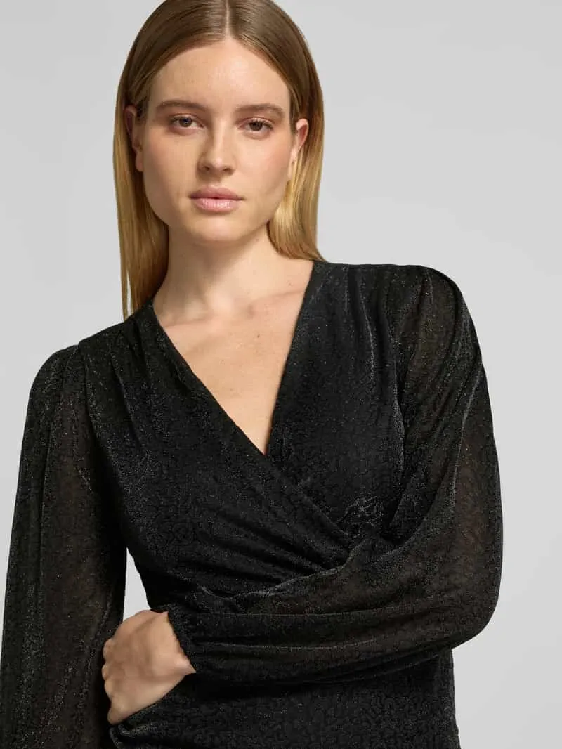 Apricot Slim fit minijurk met V-hals zwart, foto 5