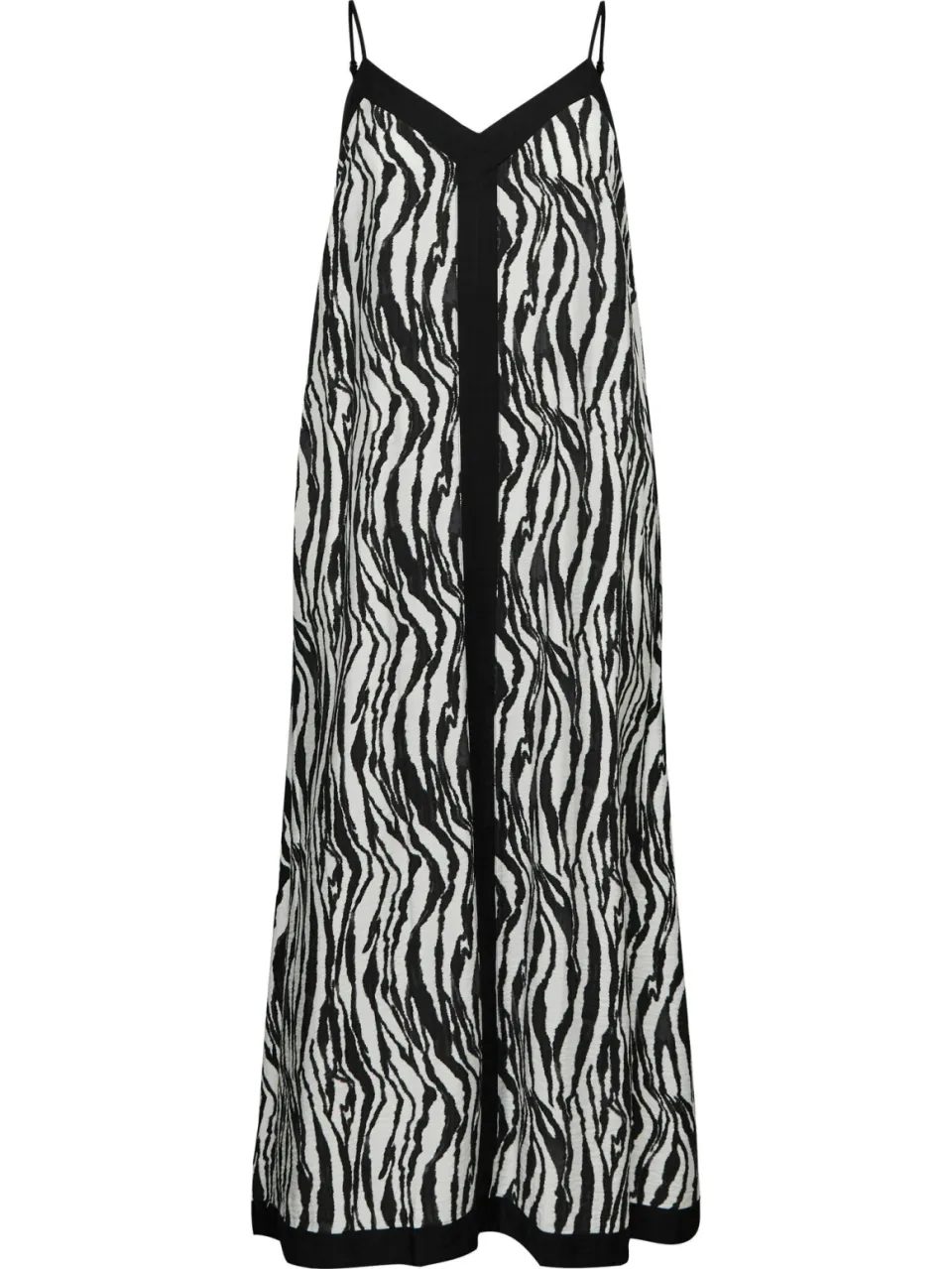Vero Moda CURVE maxi jurk met zebraprint zwart, foto 2