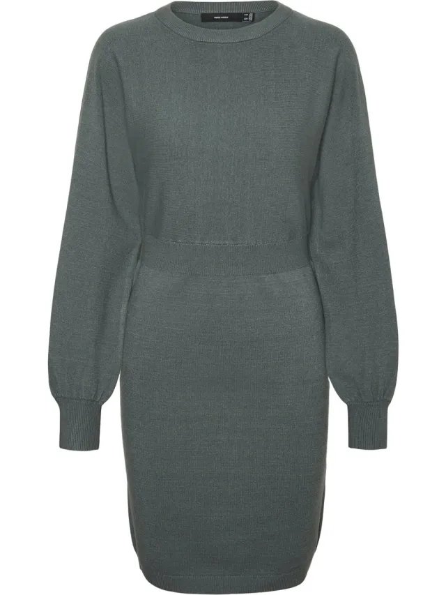 Vero Moda Gebreide jurk VMHOLLYKARIS Korte jurk Balsam Green