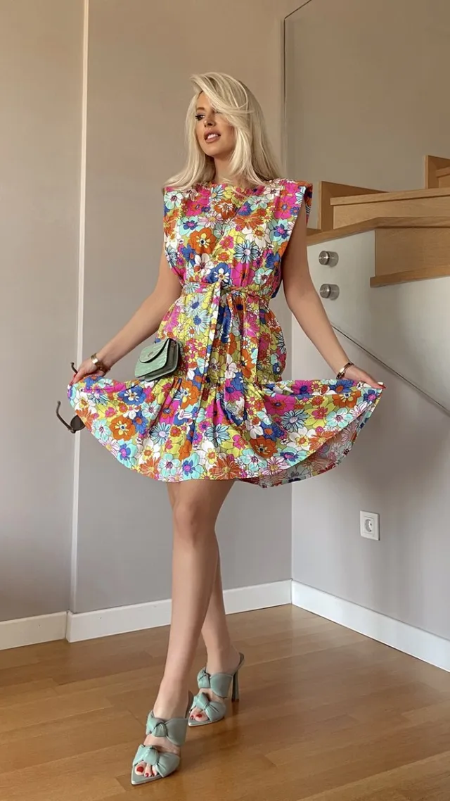sirmaza Dress Multi/Bloemen/SIRMAZA