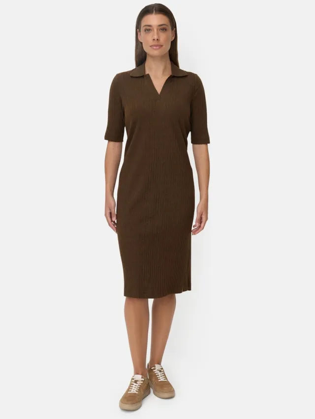 Camel Active Jurkkleding van katoenmix - Maat - Bruinwomenswear-XXL