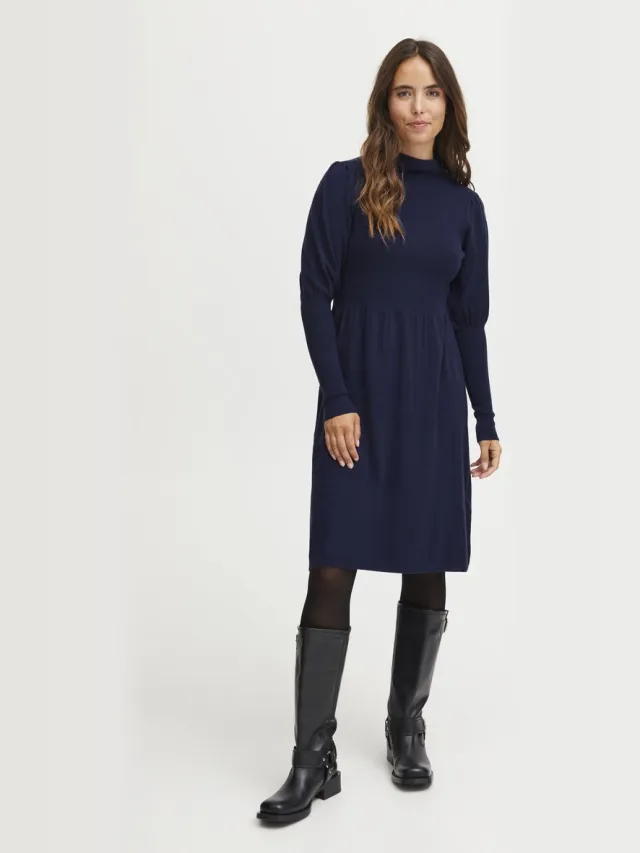 Fransa FRDEDINA 4 DRESS - Dames - Mini jurken Peacoat