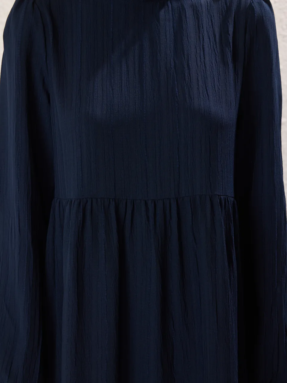 Trendyol Modest Dames Donkerblauw Effen Maxi Lang Casual A-lijn Modest Jurken marineblauw/blauw, foto 2