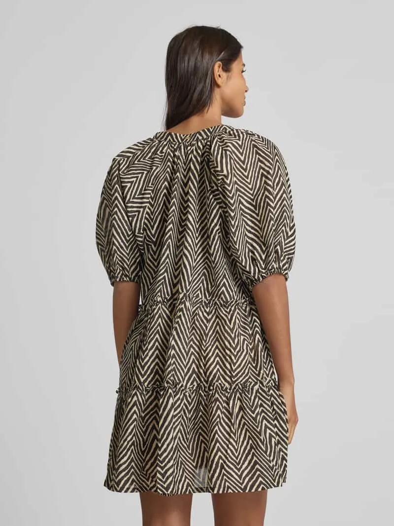 Barts Mini-jurk met ruches, model 'ADELIU' offwhite, foto 3