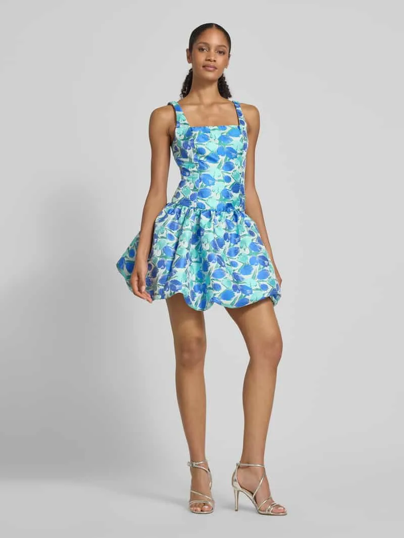 Adrianna Papell Cocktailjurk met vierkante hals Blauw