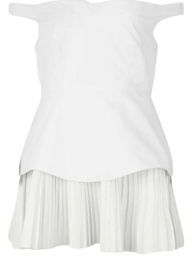 Odd Muse Dames Exclusieve No.1 Bardot Mini Jurk (Wit), foto 2