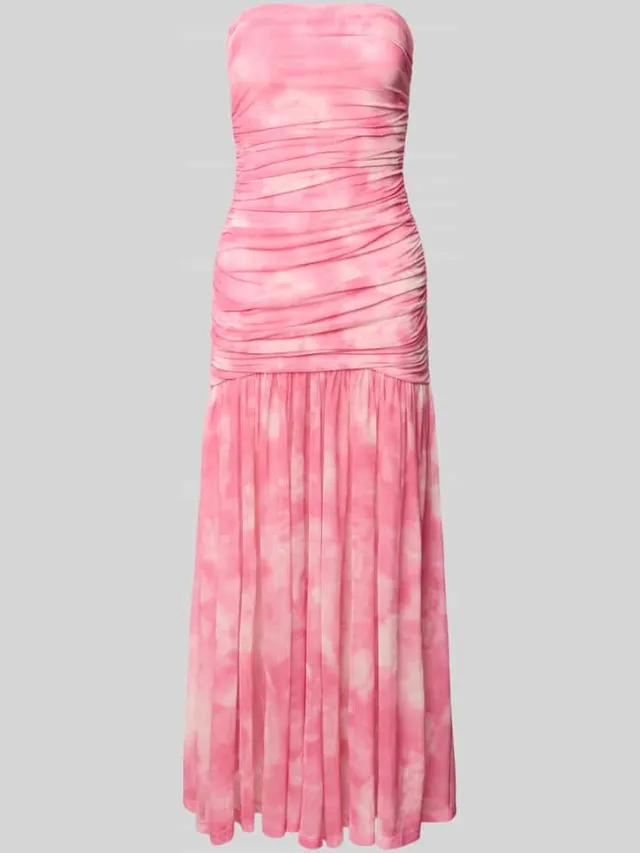 bardot Cocktailjurk in off shoulder-look, model 'SOLANA' roze, foto 2