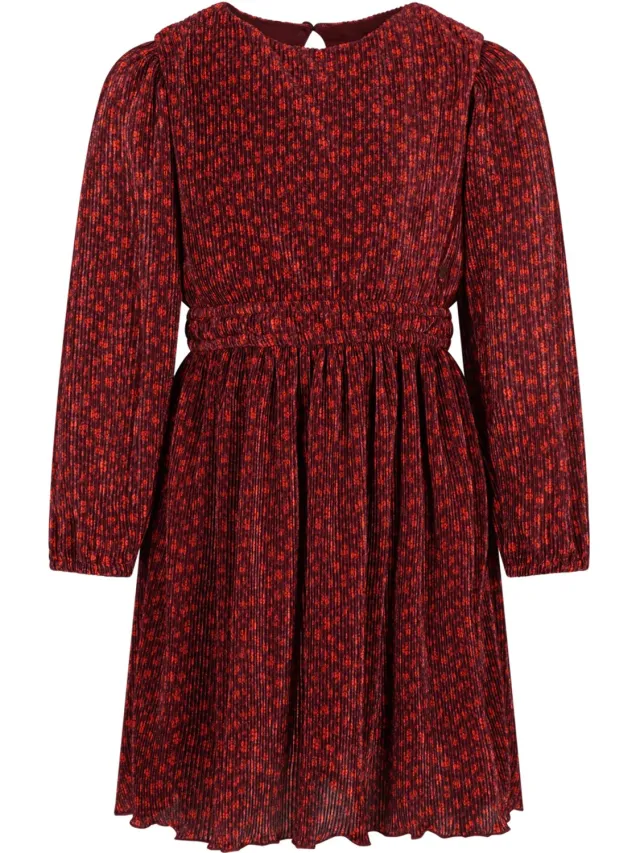 Nono N609-5800 Meisjes Jurk Mamai Bordeaux