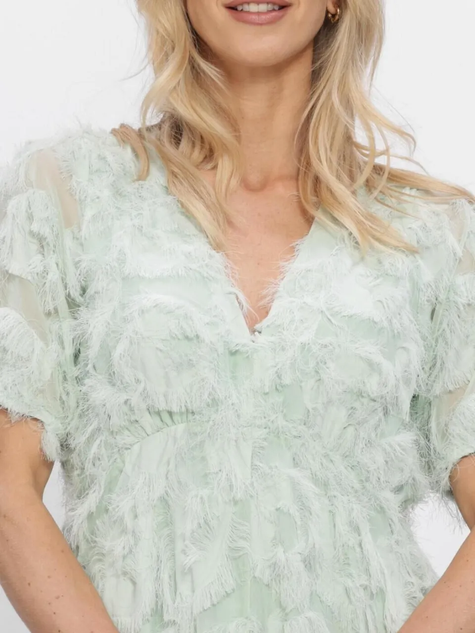 Y.A.S. YAS Dames Jurken Yaspazylla 2/4 Midi Dress S. - Mint, foto 4