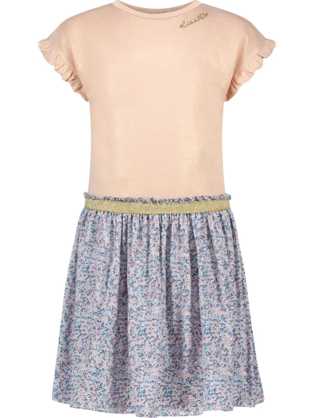 Like Flo F211-5810 Meisjes Jurk Rose Gold