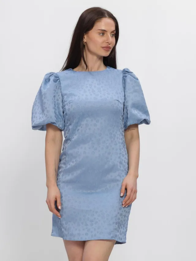 Y.A.S. YAS Dames Jurken Yassanne Ss Dress - Lichtblauw