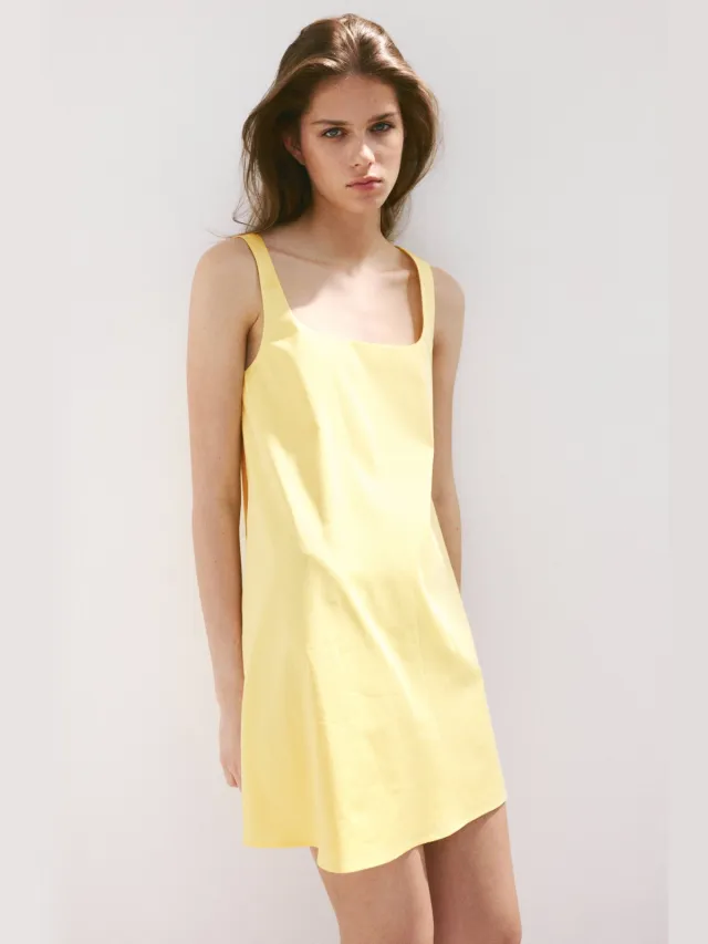 Mango mini jurk - geel