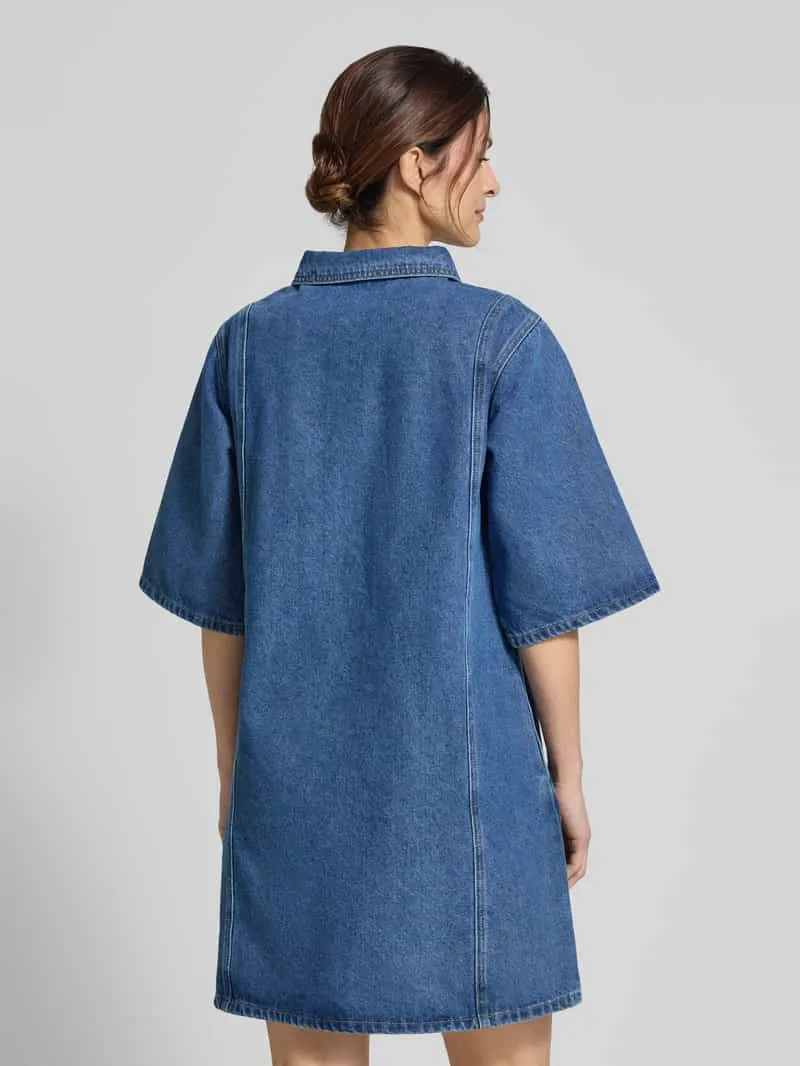Lollys Laundry Denimjurk met borstzakken model 'Mola', foto 4