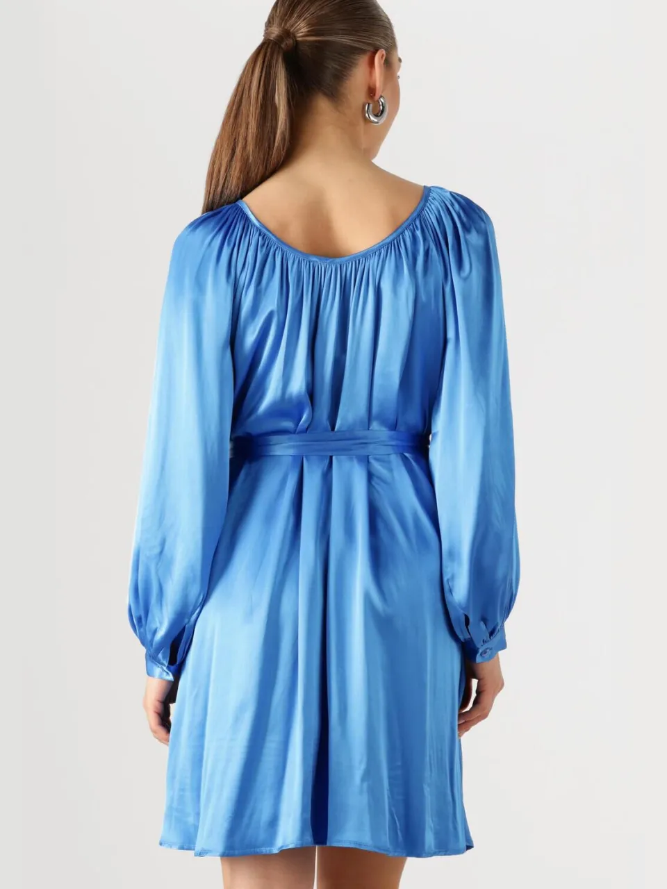 GREEK ARCHAIC KORI Dames Jurken 130802 - Blauw, foto 3